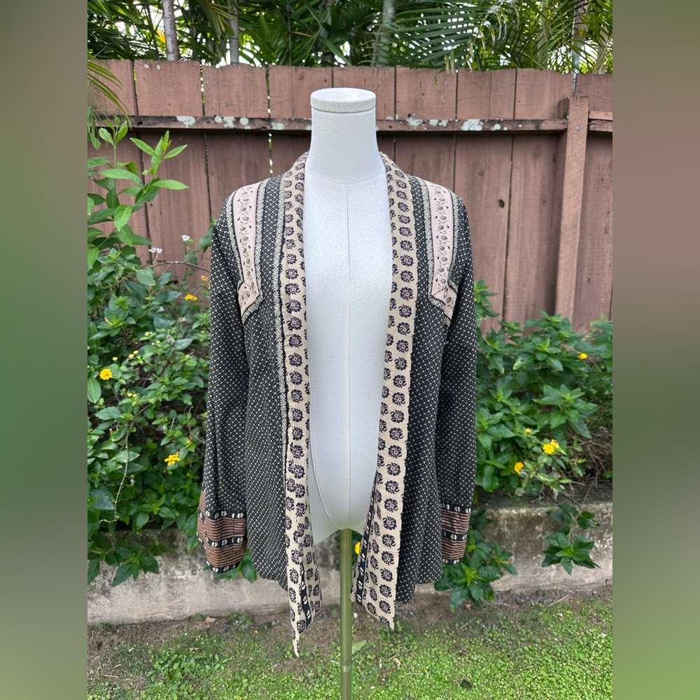 Vintage 70s Bohemian Kimono Style Jacket